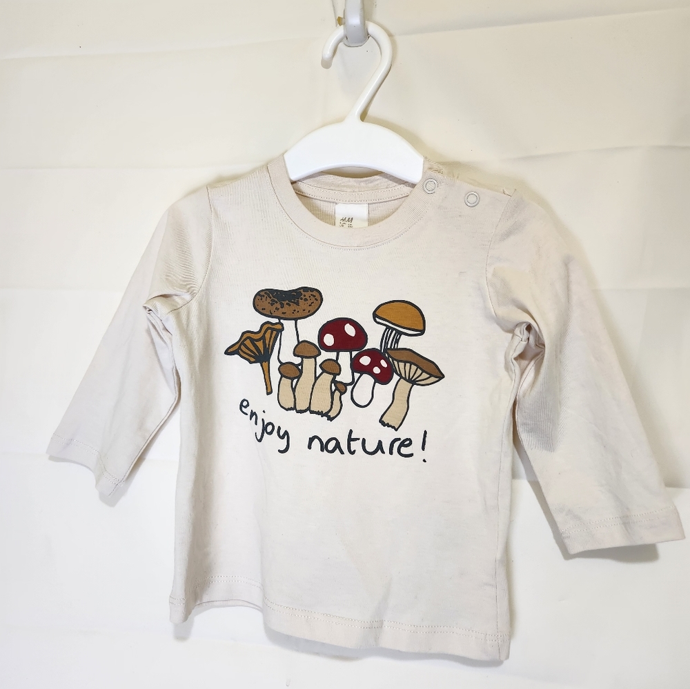 H&M long sleeve mushroon shirt - Picture 2 of 6